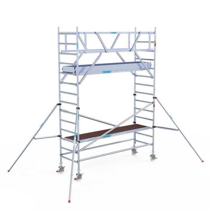 Rollgerüst Euroscaffold Professionell 90x305 5,2m Arbeitshöhe freistehend - GerüstExpress