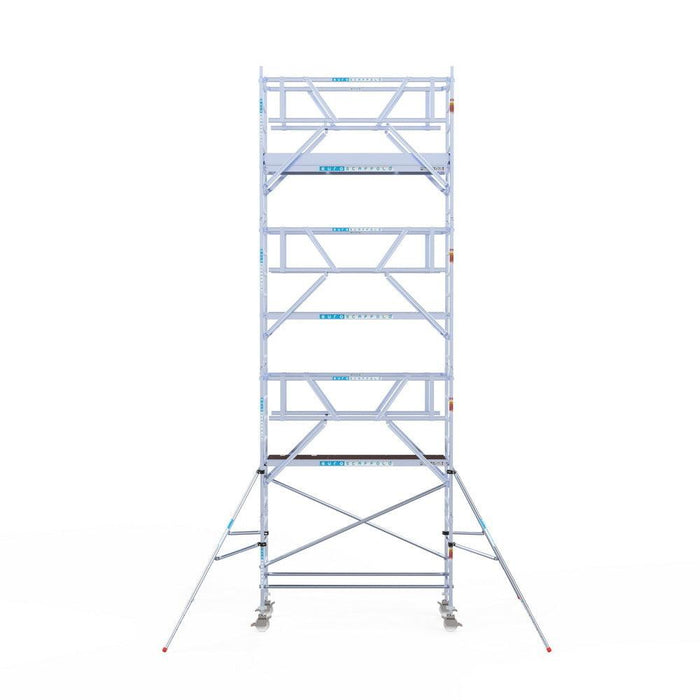 Rollgerüst Euroscaffold Professionell 90x250 8,2m Arbeitshöhe Carbonplattform freistehend - GerüstExpress