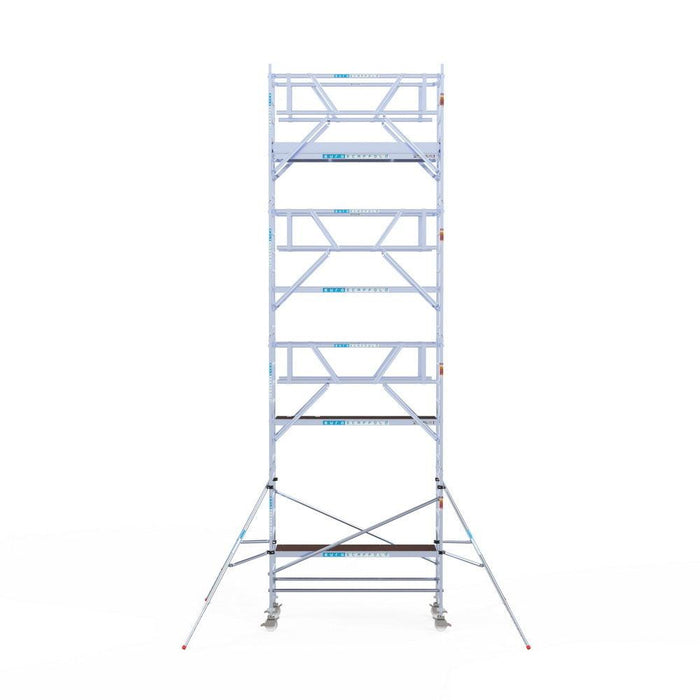Rollgerüst Euroscaffold Professionell 90x250 9,2m Arbeitshöhe freistehend - GerüstExpress