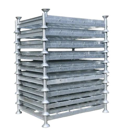 Rungenpalette, Stapelgestell, Manurak 1935 x 1455 x 300 mm ohne Rohre - Gerüstexpress.de