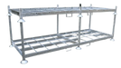 Rungenpalette, Stapelgestell, Manurak 3700 x 1470 x 300 mm ohne Rohre - Gerüstexpress.de