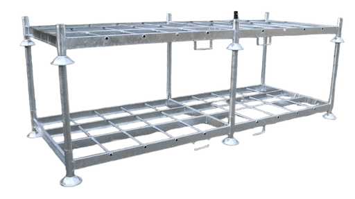 Rungenpalette, Stapelgestell, Manurak 3700 x 1470 x 300 mm ohne Rohre - Gerüstexpress.de