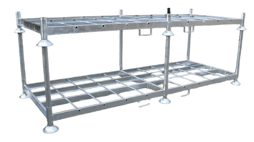 Rungenpalette, Stapelgestell, Manurak 3700 x 1470 x 300 mm ohne Rohre - Gerüstexpress.de