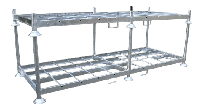 Rungenpalette, Stapelgestell, Manurak 3700 x 1470 x 300 mm ohne Rohre - Gerüstexpress.de