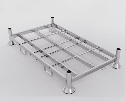 Rungenpaletten – Stapelbare Stahlpaletten - Gerüstexpress.de