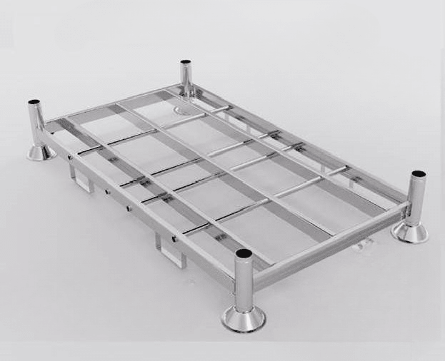 Rungenpaletten – Stapelbare Stahlpaletten - Gerüstexpress.de