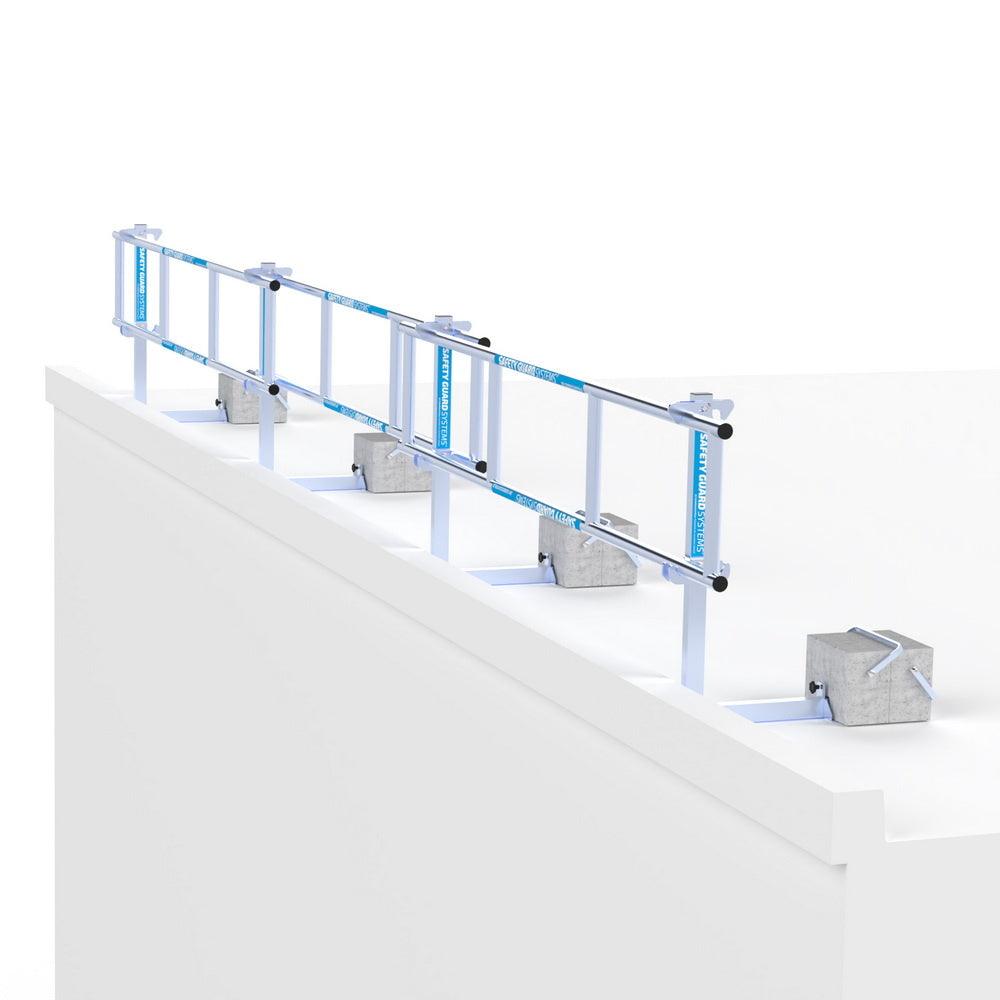 SGS Slim Dachkantenschutz 9m Komplettset Flachdach - GerüstExpress