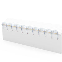 Kit complet de protection de bord de toit SGS pour toit en pente, ensembles de 3 à 30 mètres