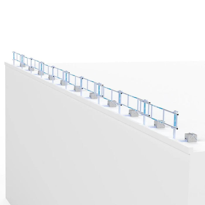 SGS Slim Dachkantenschutz Komplettset für Flachdach – 3 - 30 Meter Sets - Gerüstexpress.de
