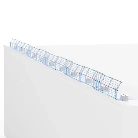 SGS Slim Plus Dachkantenschutz 3 - 30 Meter Komplettset für Flachdächer – Profi Schutzsystem - Gerüstexpress.de