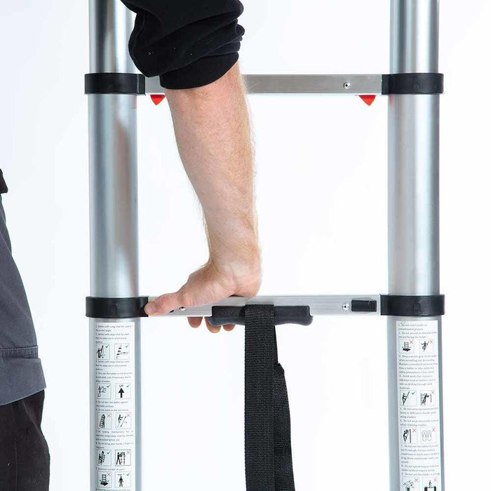 Teleskopleitern 3,20 Meter mit Soft Close - Gerüstexpress.de