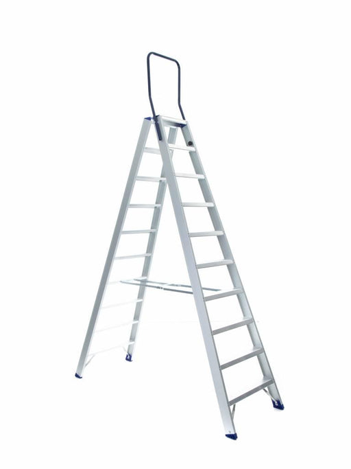 Treppe Doppeltreppen professionell 2x10 Stufen - Gerüstexpress.de