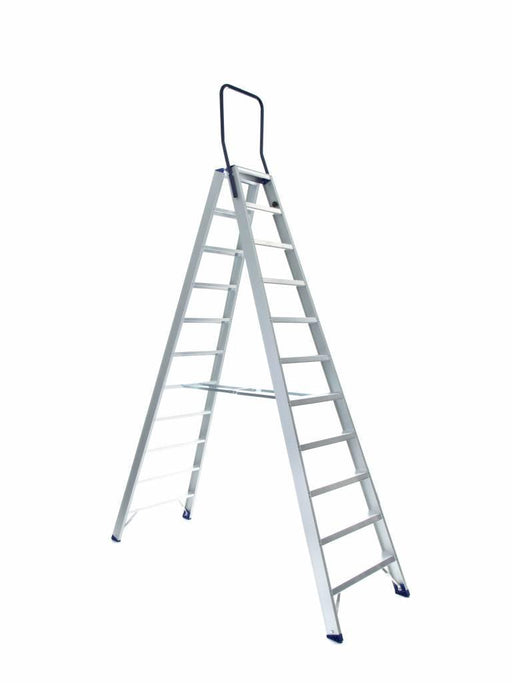Treppe Doppeltreppen professionell 2x11 Stufen - Gerüstexpress.de