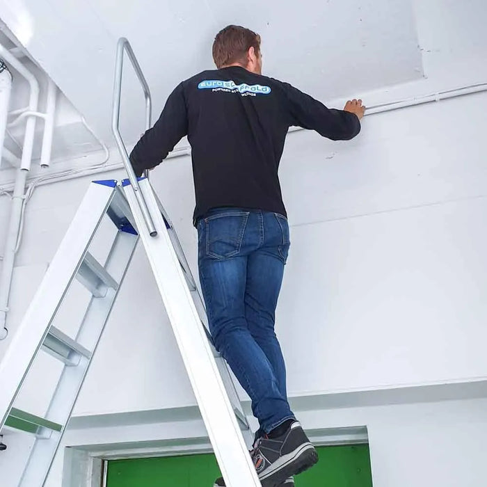Treppe Doppeltreppen professionell 2x12 Stufen - Gerüstexpress.de