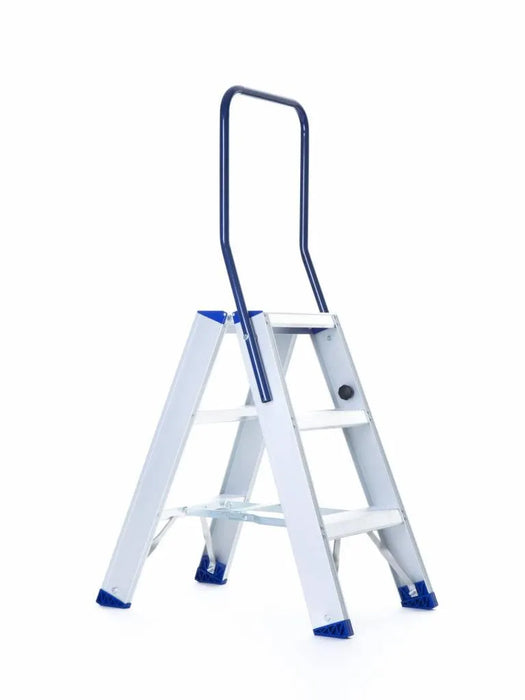 Treppe Doppeltreppen professionell 2x3 Stufen - Gerüstexpress.de