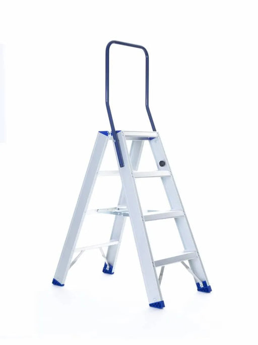 Treppe Doppeltreppen professionell 2x4 Stufen - Gerüstexpress.de