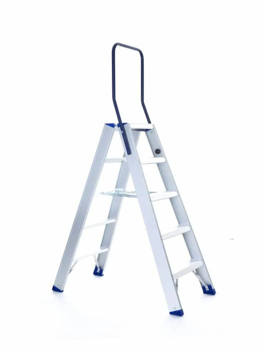 Treppe Doppeltreppen professionell 2x5 Stufen - Gerüstexpress.de