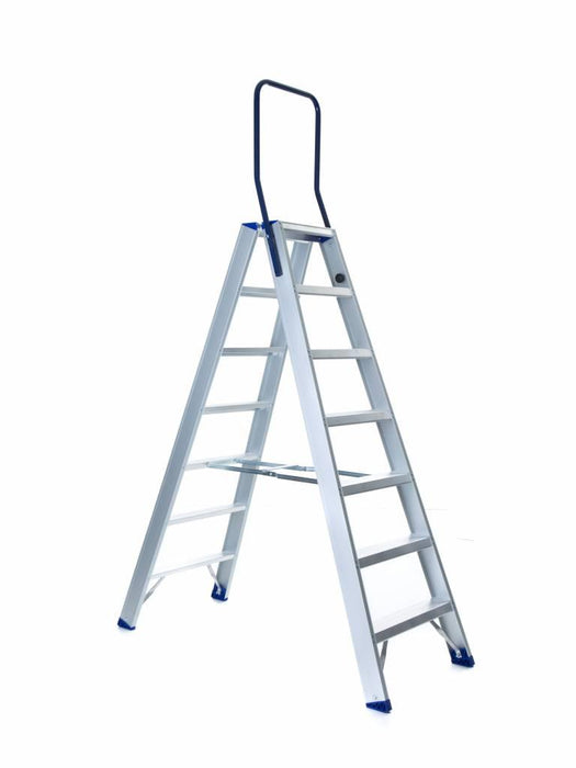Treppe Doppeltreppen professionell 2x7 Stufen - Gerüstexpress.de
