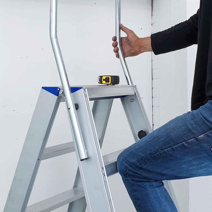 Treppe Doppeltreppen professionell 2x7 Stufen - Gerüstexpress.de