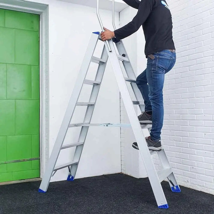 Treppe Doppeltreppen professionell 2x7 Stufen - Gerüstexpress.de