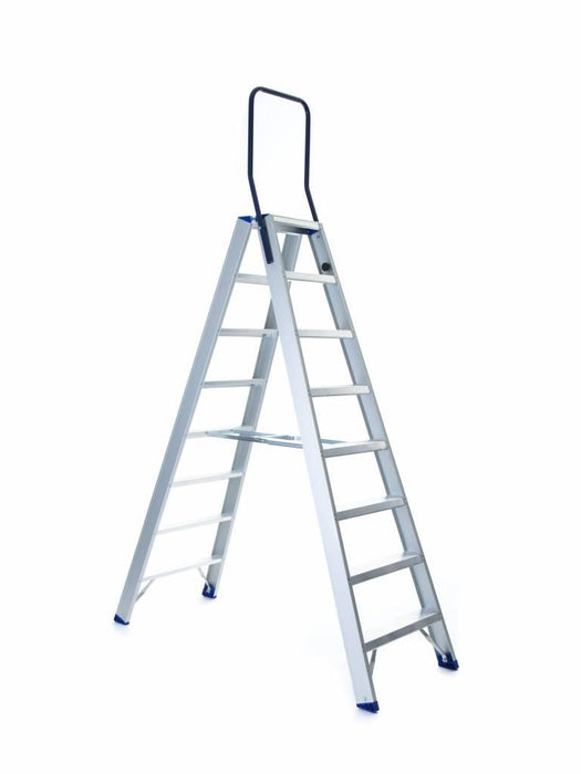Treppe Doppeltreppen professionell 2x8 Stufen - Gerüstexpress.de