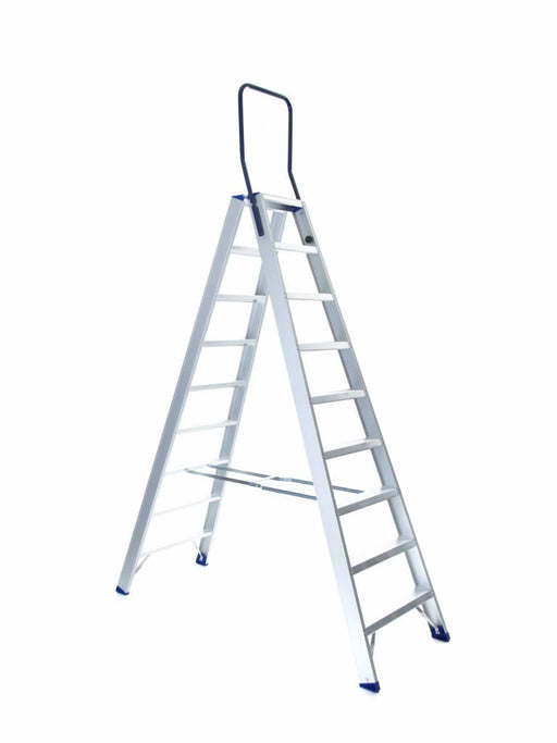 Treppe Doppeltreppen professionell 2x9 Stufen - Gerüstexpress.de