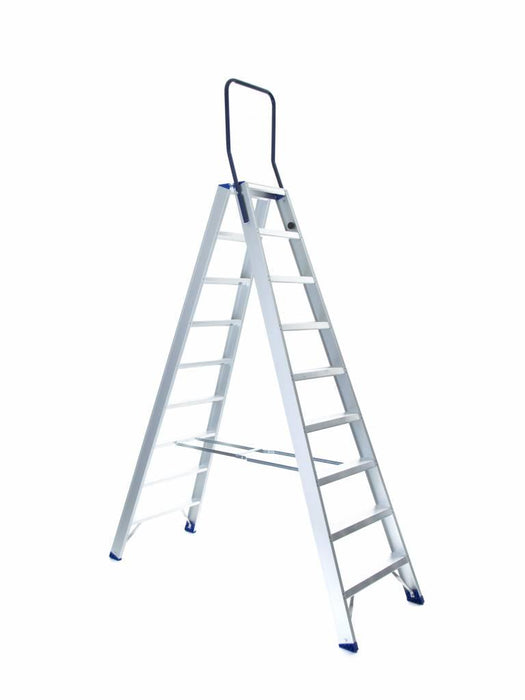 Treppe Doppeltreppen professionell 2x9 Stufen - Gerüstexpress.de