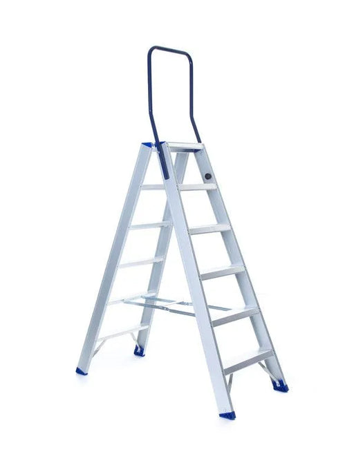 Treppen Doppeltreppen professionell 2x6 Stufen - Gerüstexpress.de