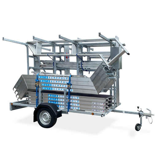 Treppenturm 135x250 8,2m Arbeitshöhe inklusive Treppenturmanhänger - Gerüstexpress.de