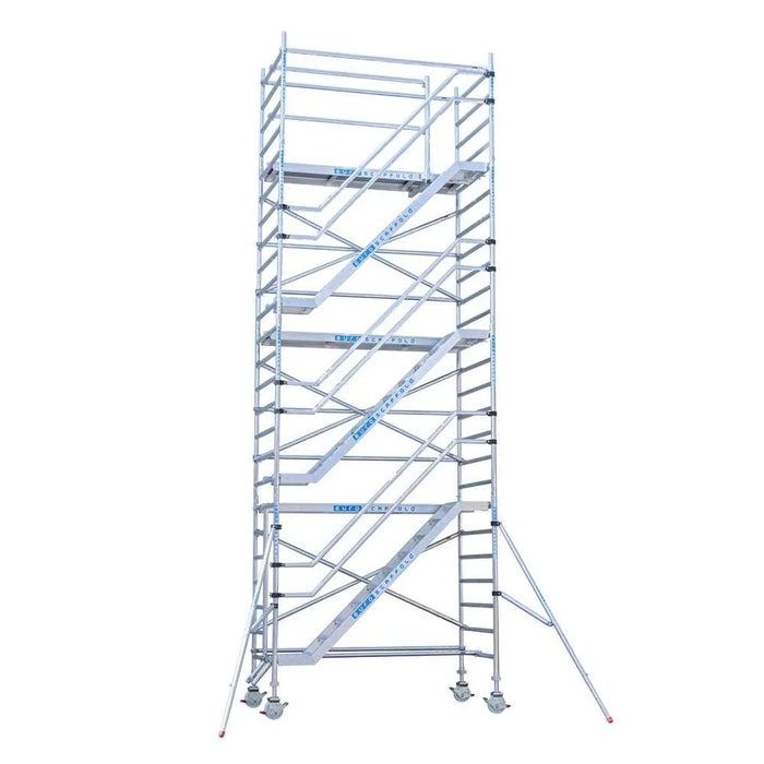 Treppenturm 135x250 8,2m Arbeitshöhe inklusive Treppenturmanhänger - Gerüstexpress.de