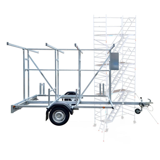 Treppenturm 135x250 8,2m Arbeitshöhe inklusive Treppenturmanhänger - Gerüstexpress.de