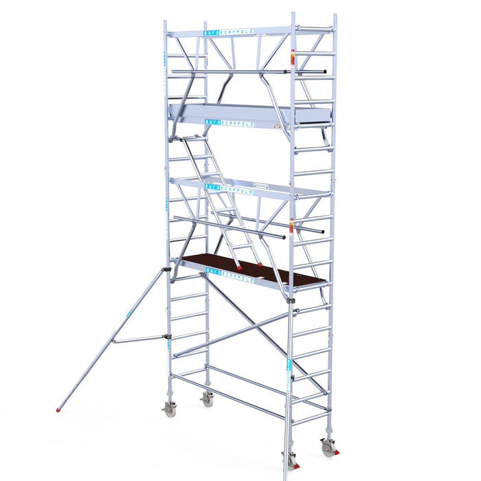 Verstellbare Gerüstleiter (rund) mit Klauenkupplungen - Gerüstexpress.de