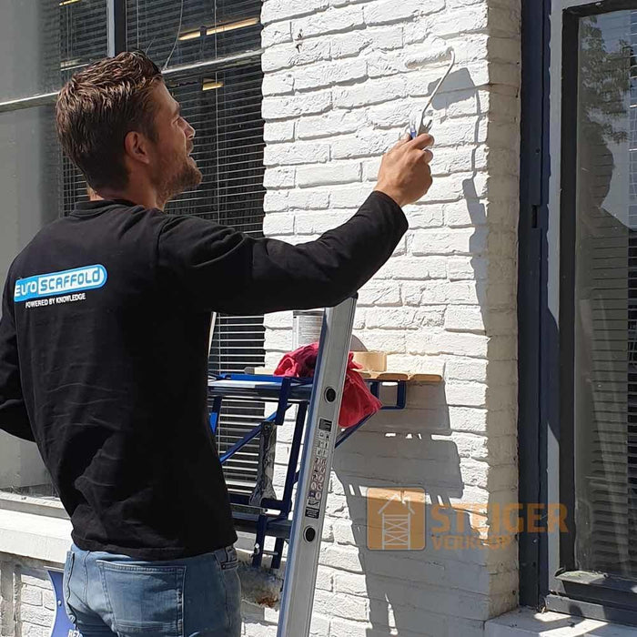 Wandhalterung Leitern Blau (Sprosse 40 mm) - Gerüstexpress.de