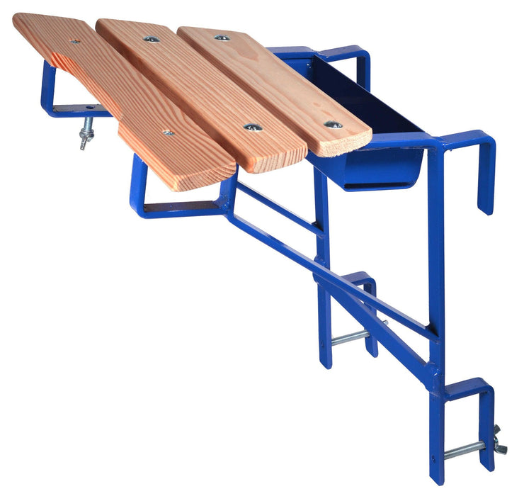 Wandhalterung Leitern Blau (Sprosse 40 mm) - Gerüstexpress.de