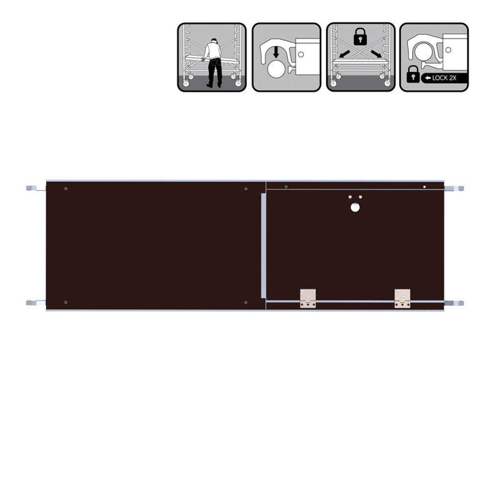 Zimmergerüst (Compact) 140 cm mit Luke - Gerüstexpress.de