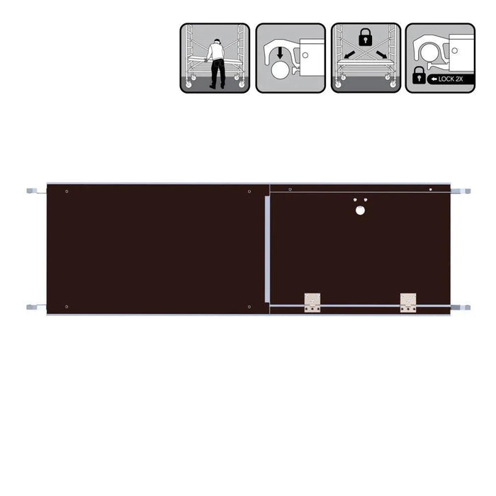 Zimmergerüst (Compact) 140 cm mit Luke - Gerüstexpress.de