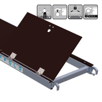 Carpenter's scaffold (Compact) 140 cm with hatch