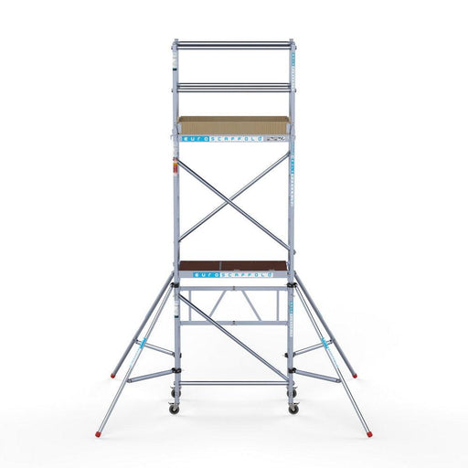 Zimmergerüst Kompaktmodul 1+2+3 75x140 5,8m Arbeitshöhe Gummirad mit Stahlspindel - Gerüstexpress.de