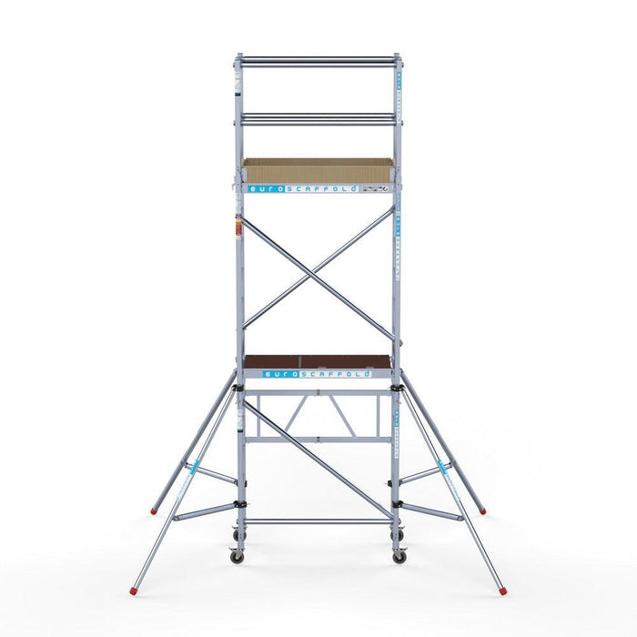 Zimmergerüst Kompaktmodul 1+2+3 75x140 5,8m Arbeitshöhe Gummirad mit Stahlspindel - Gerüstexpress.de