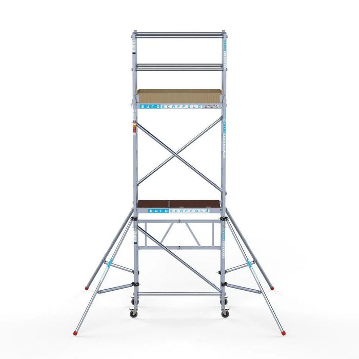 Zimmergerüst Kompaktmodul 1+2+3 75x140 5,8m Arbeitshöhe Gummirad mit Stahlspindel - Gerüstexpress.de