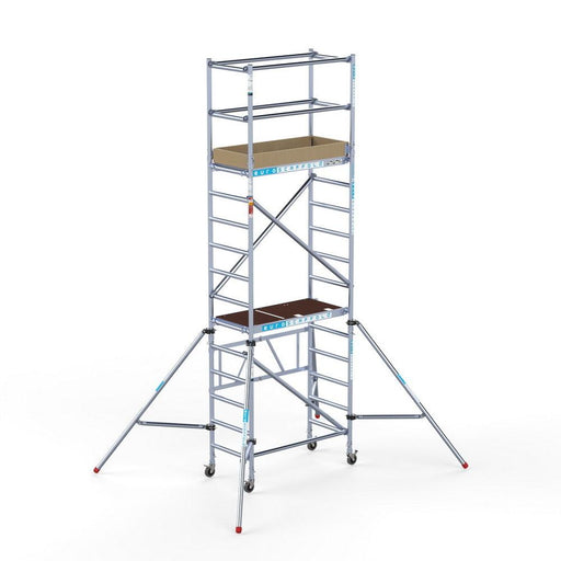 Zimmergerüst Kompaktmodul 1+2+3 75x140 5,8m Arbeitshöhe Gummirad mit Stahlspindel - Gerüstexpress.de